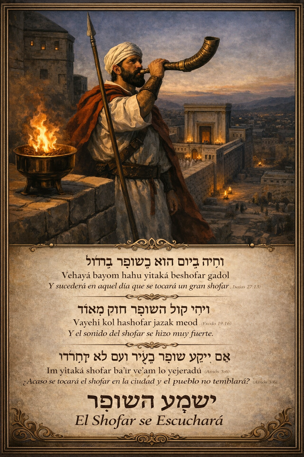 Cuadros El Shofar se Escuchará