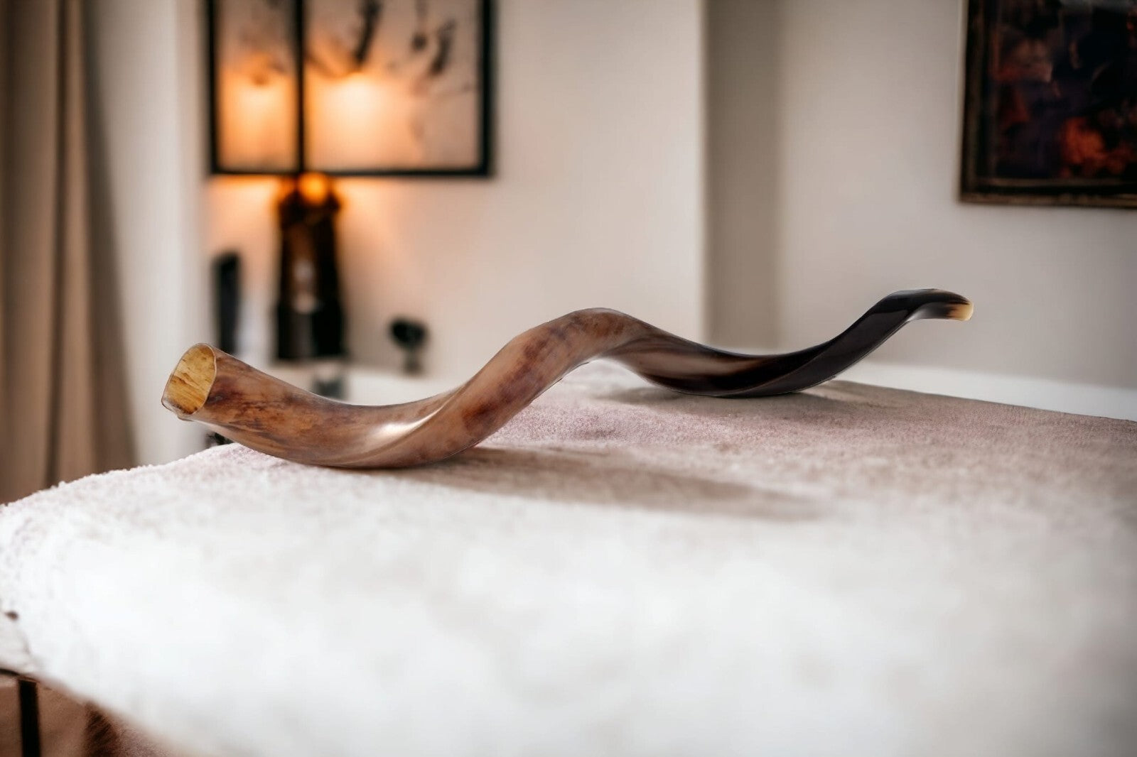 Shofar Polished Polish Kosher Kudu Horn 36" -40 " inch (90-100cm) Made In Israel